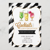 Cocktails en uitnodiging tot gesprek (Voorkant / Achterkant)