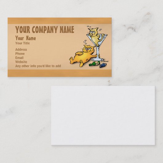 Cocktails en Visitekaartjes van Kittens (Voorkant / Achterkant)