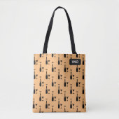 Cocktails en wijn - Fancy Drinken - uw initialen Tote Bag (Voorkant)