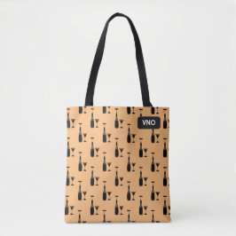 Cocktails en wijn - Fancy Drinken - uw initialen Tote Bag