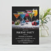 Cocktails Feestelijke Party Kaart (Staand voorkant)