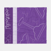 Cocktails! Fleece Deken (Voorkant (Horizontaal))