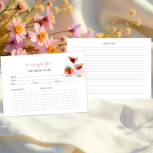 Cocktails Floral Vrijgezellenfeest Recept Kaarten