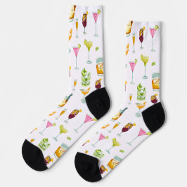 Cocktails Fun Pattern-Sokken Sokken