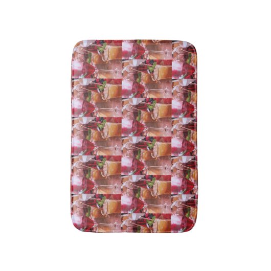 ***COCKTAILS GALORE** CHRISTMAS BADMAT (Voorkant Verticaal)