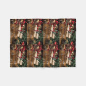 * COCKTAILS GALORE* CHRISTMAS BLANKET FLEECE DEKEN (Voorkant (Horizontaal))