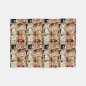 * COCKTAILS GALORE* CHRISTMAS BLANKET FLEECE DEKEN (Voorkant (Horizontaal))