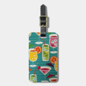 "COCKTAILS GALORE" GOLF/LUGGAGE/I.D. LABEL BAGAGELABEL (Voorkant verticaal)