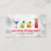 Cocktails | Gemengde Dranken Visitekaartje (Voorkant)