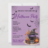 Cocktails Halloween Party Uitnodiging (Voorkant)