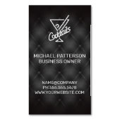 Cocktails Icon | Bar- en restaurantbekleding Magnetisch Visitekaartje (Voorkant Verticaal)