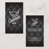 Cocktails Icon | Bar- en restaurantbekleding Visitekaartje (Voorkant / Achterkant)