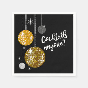 Cocktails Iedereen die disco-ballservet Servet
