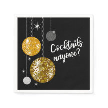 Cocktails Iedereen discobal servet