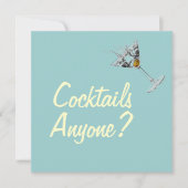 Cocktails Iedereen Mod Custom Invitations Kaart (Voorkant)