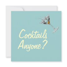 Cocktails Iedereen Mod Custom Invitations