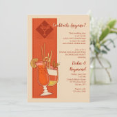 Cocktails Iedereen Uitnodiging (Staand voorkant)