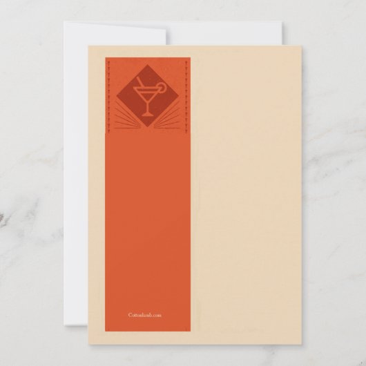 Cocktails Iedereen Uitnodiging (Achterkant)