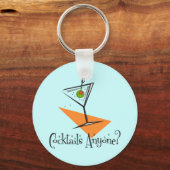 Cocktails iemand? sleutelhanger (Voorkant)