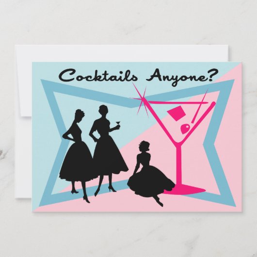 Cocktails iemand? Uitnodiging (Voorkant)