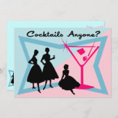 Cocktails iemand? Uitnodiging (Voorkant / Achterkant)
