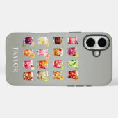 Cocktails in overvloed met monogram Case-Mate iPhone case (Achterkant (horizontaal))