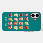 Cocktails in overvloed met monogram Case-Mate iPhone case (Achterkant (horizontaal))