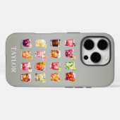 Cocktails in overvloed met monogram Case-Mate iPhone case (Achterkant (horizontaal))