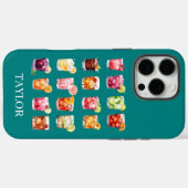 Cocktails in overvloed met monogram Case-Mate iPhone case (Achterkant (horizontaal))