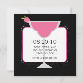 Cocktails jubileumfeest uitnodiging (Achterkant)