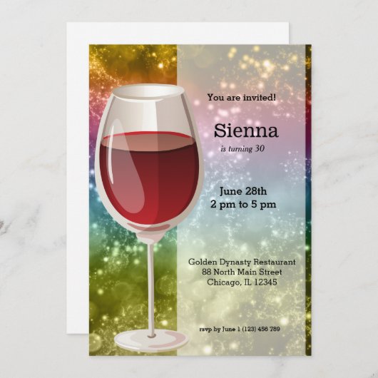 Cocktails Kaart (Voorkant / Achterkant)