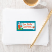 Cocktails Kerst Kaart Adresetiketten Etiket (Insitu)