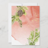 Cocktails Kerstfeest Vakantie Martini Modern Kaart (Achterkant)