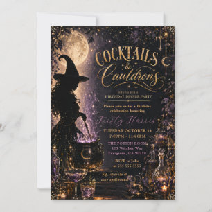 Cocktails & Ketels Verjaardagsdinerfeest Kaart