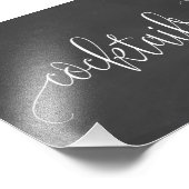 Cocktails kiezen uw formaat - Chalkboard Foto Afdruk (Hoek)