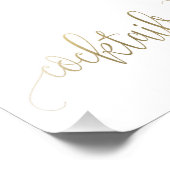 Cocktails kiezen uw formaat - Faux Gold Foto Afdruk (Hoek)