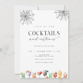 Cocktails & Kostuums Halloween Uitnodiging