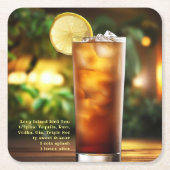 Cocktails Long Island Iced Tea w/Recept 01 Kartonnen Onderzetters (Voorkant)
