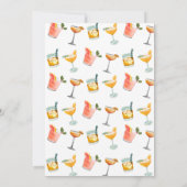 Cocktails maken geesten helder kerstfeest kaart (Achterkant)