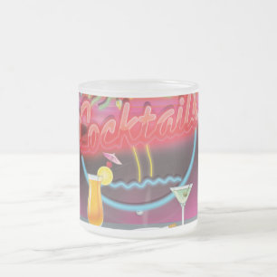 Cocktails nachtclubbar met drankjes matglas koffiemok
