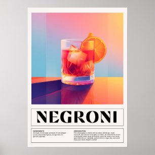 cocktails: Negroni Poster