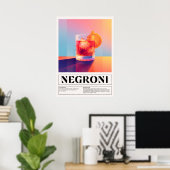  cocktails: Negroni Poster (Thuiskantoor)
