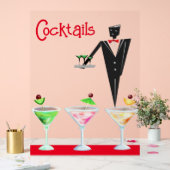 Cocktails ober met drinken acryl teken acryl bord (Huwelijk)