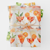 Cocktails om 7:00 inpakpapier vel (In situ)