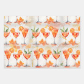 Cocktails om 7:00 inpakpapier vel (Voorkant)