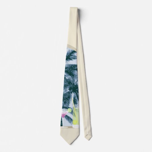 Cocktails onder de palmen stropdas (Voorkant)