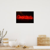Cocktails op Brick Poster (Keuken)