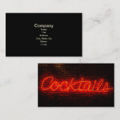 Cocktails op Brick Visitekaartje (Voorkant / Achterkant)