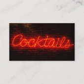 Cocktails op Brick Visitekaartje (Achterkant)