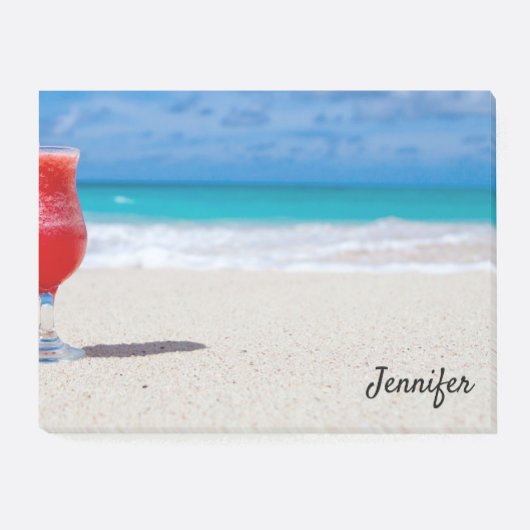 Cocktails op de homepage van de Beach-diy-naam kan Post-it® Notes